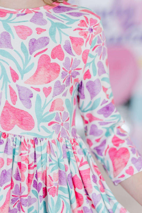 watercolor-hearts-3-4-sleeve-pocket-twirl-dress Mila &  Rose - Sophia's Style--12-24M--2